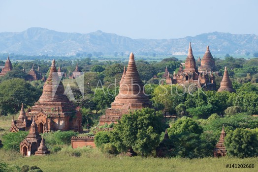 Bild på Solar landscape of ancient Bagan Burma Myanmar